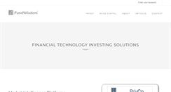 Desktop Screenshot of fundwisdom.com